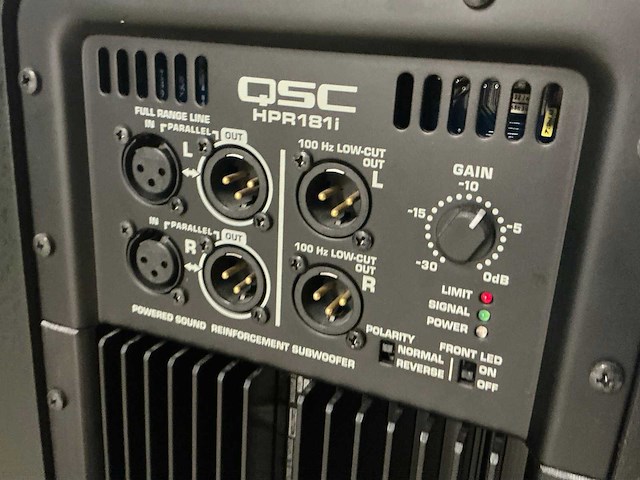 Qsc hpr 181i 18” subwoofer - afbeelding 5 van  6