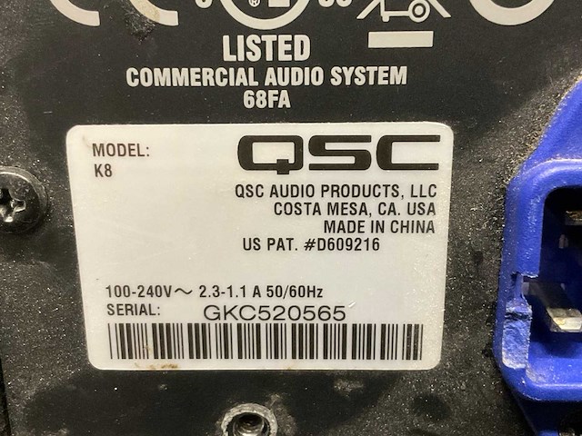 Qsc k8 actieve speaker - afbeelding 6 van  6