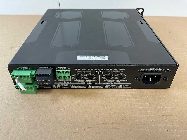 Qsc (spa4-100) 100w 1/2 ru 4 channel amplifiers (3x) - afbeelding 7 van  8