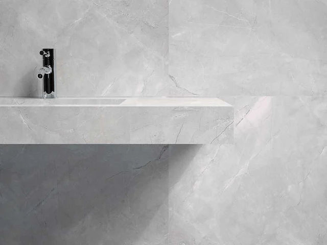 Qua granite pulpis grijs gepolijst vloertegel 100x100 cm 60 m² - afbeelding 13 van  14