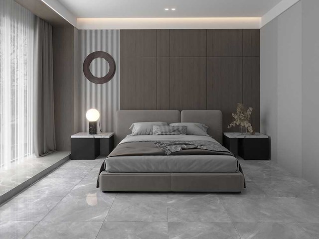 Qua granite pulpis grijs gepolijst vloertegel 100x100 cm 60 m² - afbeelding 5 van  11