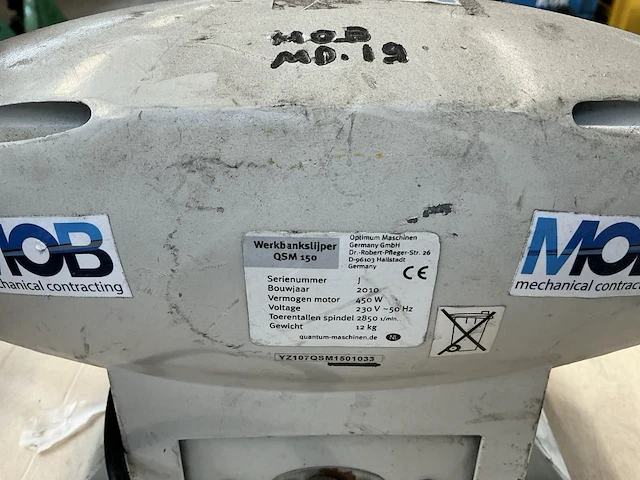 Quantum qsm 150 werkbankslijper - afbeelding 4 van  6