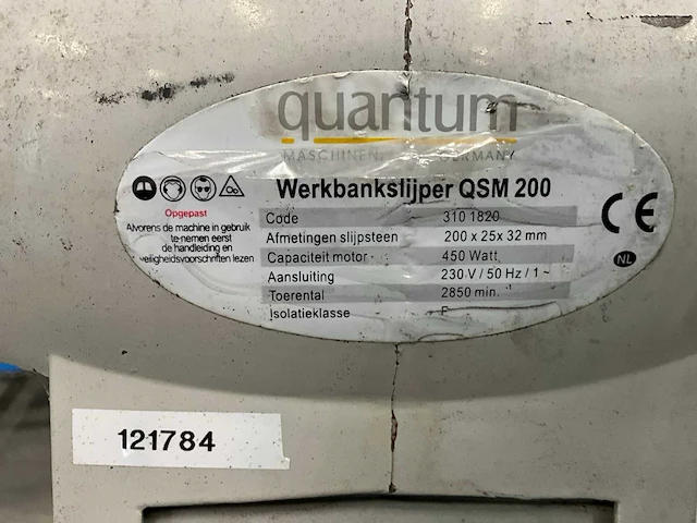 Quantum qsm 200 werkbankslijpmachine - afbeelding 4 van  4