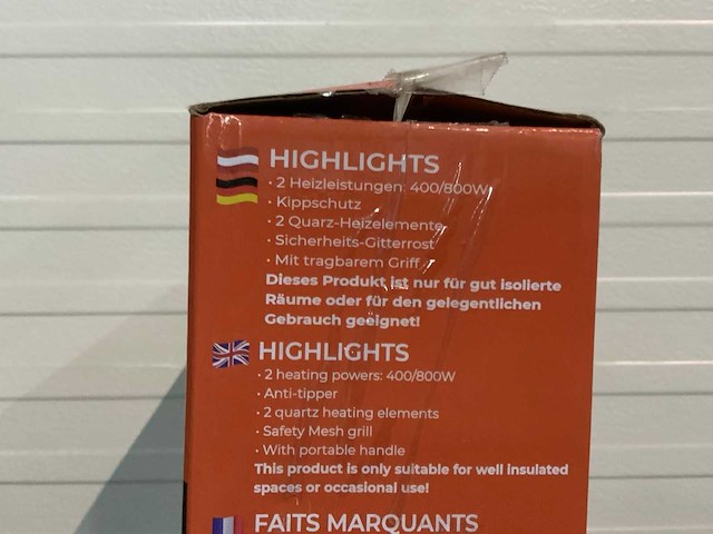 Quarz heizstrahler elektrische verwarming - afbeelding 7 van  7