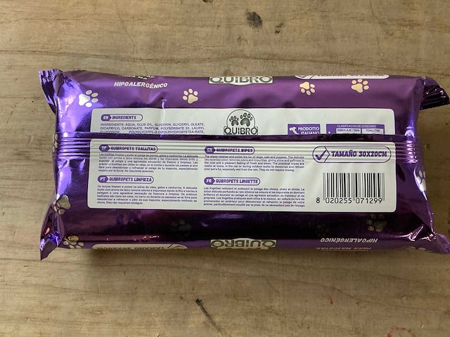Quibropets vochtige doekjes (12x) - afbeelding 2 van  2