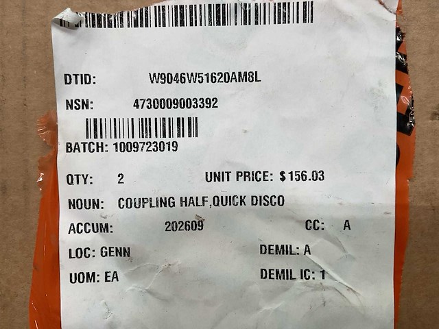 Quick disconnect coupling (2x) - afbeelding 3 van  3