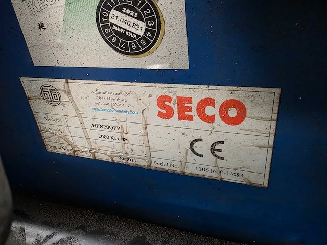 Quick lift - 2021 - hpn20qpp - hand palletwagen 2000 kg - afbeelding 6 van  9