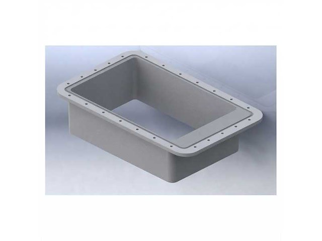 Quick polyester boegschroef inbouw frame voor btr185 - afbeelding 2 van  2