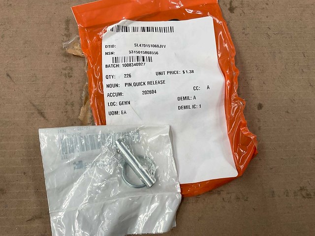 Quick release pin (226x) - afbeelding 1 van  4