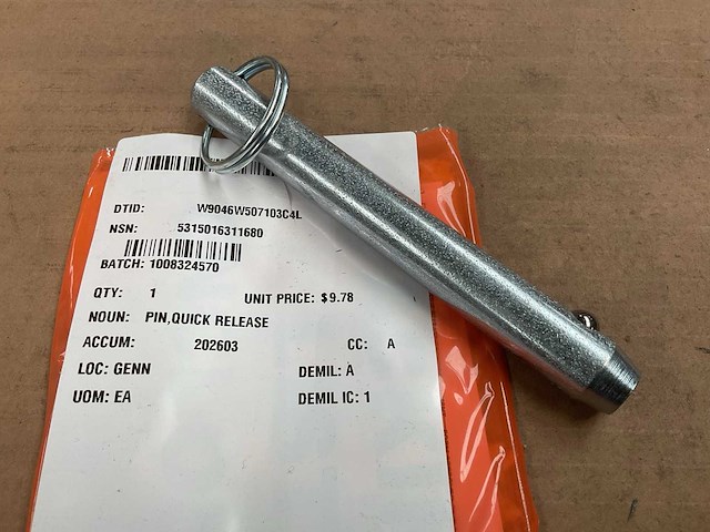 Quick release pin - afbeelding 1 van  3