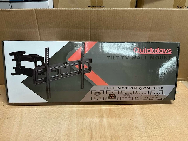 Quickdays qwm-3270 tv-wandbeugel 160° (120x) - afbeelding 1 van  4