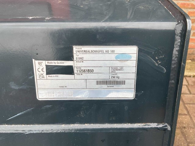 Quicke laadbak hd 180 swh2 voorzetapparatuur - afbeelding 9 van  9