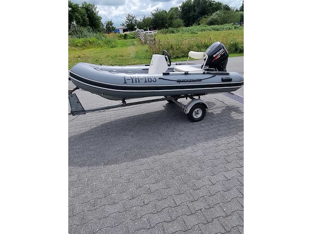Quicksilver - 350 alu rib + atlanta trailer + 25 pk suzuki - rubberboot - afbeelding 2 van  43