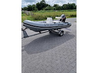 Quicksilver - 350 alu rib + atlanta trailer + 25 pk suzuki - rubberboot - afbeelding 3 van  43