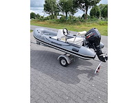 Quicksilver - 350 alu rib + atlanta trailer + 25 pk suzuki - rubberboot - afbeelding 4 van  43