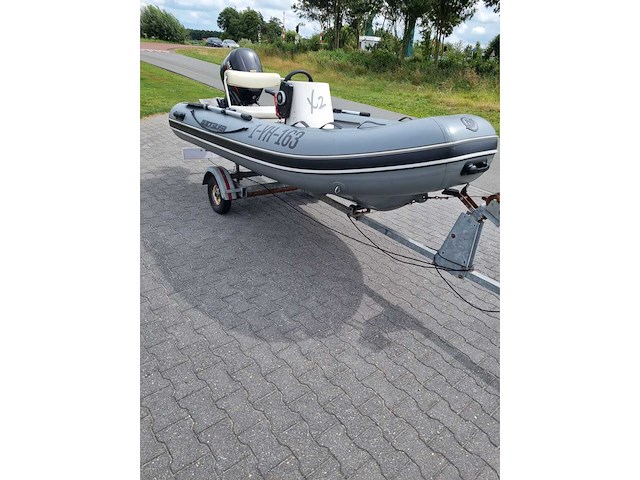 Quicksilver - 350 alu rib + atlanta trailer + 25 pk suzuki - rubberboot - afbeelding 6 van  43