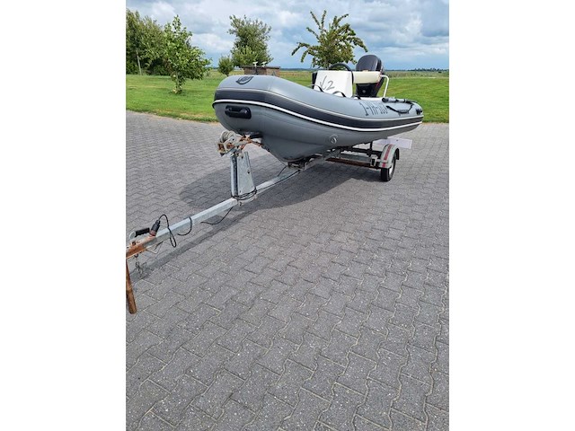 Quicksilver - 350 alu rib + atlanta trailer + 25 pk suzuki - rubberboot - afbeelding 9 van  43