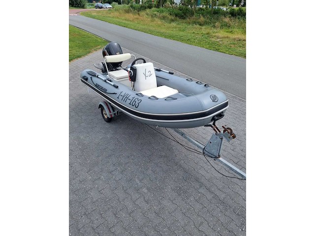 Quicksilver - 350 alu rib + atlanta trailer + 25 pk suzuki - rubberboot - afbeelding 13 van  43