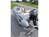 Quicksilver - 350 alu rib + atlanta trailer + 25 pk suzuki - rubberboot - afbeelding 14 van  43