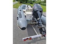 Quicksilver - 350 alu rib + atlanta trailer + 25 pk suzuki - rubberboot - afbeelding 17 van  43