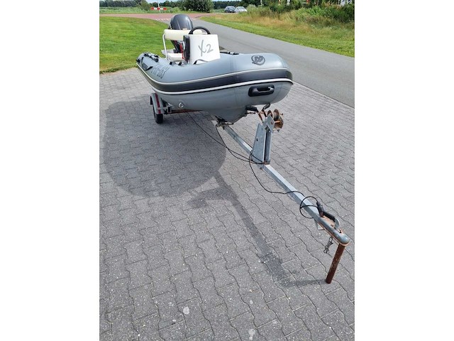 Quicksilver - 350 alu rib + atlanta trailer + 25 pk suzuki - rubberboot - afbeelding 20 van  43