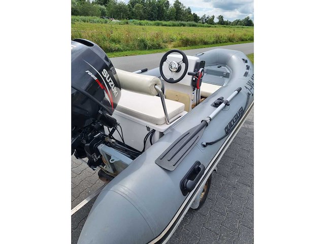 Quicksilver - 350 alu rib + atlanta trailer + 25 pk suzuki - rubberboot - afbeelding 31 van  43