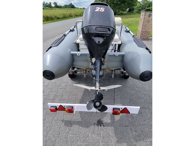 Quicksilver - 350 alu rib + atlanta trailer + 25 pk suzuki - rubberboot - afbeelding 32 van  43
