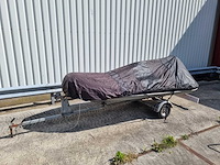 Quicksilver - 350 alu rib + atlanta trailer + 25 pk suzuki - rubberboot - afbeelding 23 van  43