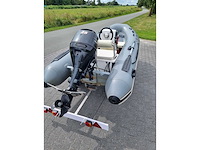 Quicksilver - 350 alu rib + atlanta trailer + 25 pk suzuki - rubberboot - afbeelding 37 van  43