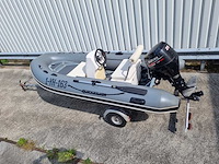 Quicksilver - 350 alu rib + atlanta trailer + 25 pk suzuki - rubberboot - afbeelding 39 van  43