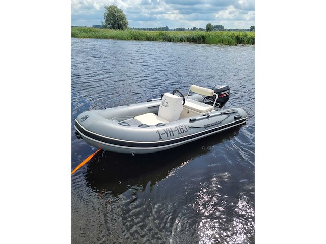 Quicksilver - 350 alu rib + atlanta trailer + 25 pk suzuki - rubberboot - afbeelding 41 van  43