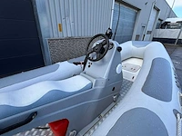 Quicksilver 450 hypalon tubes rib boot + buitenboordmotor 35pk + trailer - afbeelding 13 van  28