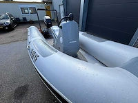 Quicksilver 450 hypalon tubes rib boot + buitenboordmotor 35pk + trailer - afbeelding 15 van  28