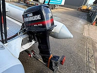 Quicksilver 450 hypalon tubes rib boot + buitenboordmotor 35pk + trailer - afbeelding 20 van  28