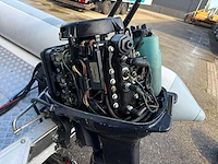Quicksilver 450 hypalon tubes rib boot + buitenboordmotor 35pk + trailer - afbeelding 14 van  28