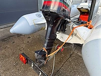 Quicksilver 450 hypalon tubes rib boot + buitenboordmotor 35pk + trailer - afbeelding 21 van  28