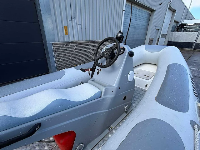 Quicksilver 450 hypalon tubes rib boot + buitenboordmotor 35pk + trailer - afbeelding 1 van  28