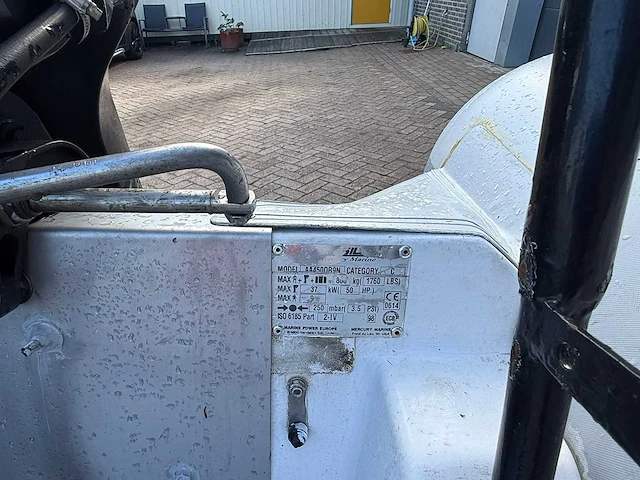 Quicksilver 450 hypalon tubes rib boot + buitenboordmotor 35pk + trailer - afbeelding 7 van  28