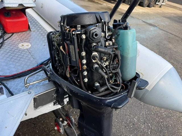 Quicksilver 450 hypalon tubes rib boot + buitenboordmotor 35pk + trailer - afbeelding 14 van  28