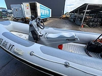 Quicksilver 450 hypalon tubes rib boot + buitenboordmotor 35pk + trailer - afbeelding 27 van  28