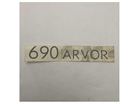 Quicksilver arvor 690 zijwaarts gemonteerde originele logo-sticker - 155069-01 - afbeelding 1 van  3