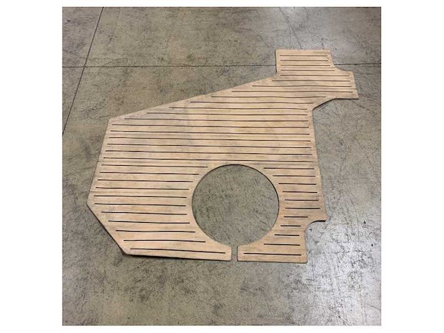 Quicksilver flexiteek synthetic teak boat decking for aft cockpit floor - 2288072 - afbeelding 1 van  1