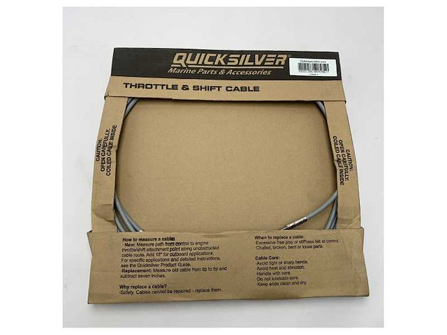 Quicksilver mercury g2 17ft premium marine throttle and shift cable ? durable outboard motor control - afbeelding 2 van  2