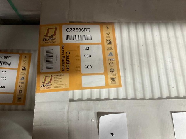 Quinn 50 x 60 t300 paneel radiator v.v. omlijsting (7x) - afbeelding 2 van  2