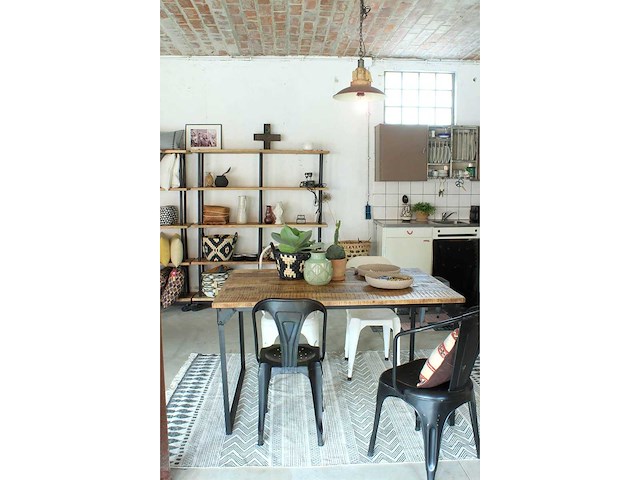 Quip & co - 140x100cm - industriële eettafel - afbeelding 3 van  3