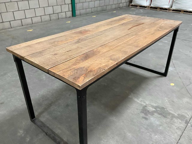 Quip & co - 180x80cm - industriële eettafel - afbeelding 2 van  4