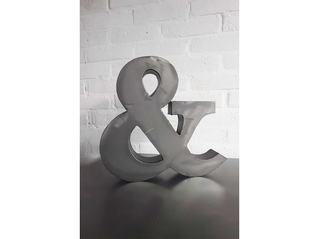 Quip & co 30.5cm metalen ampersand (&) (10x) - afbeelding 1 van  3