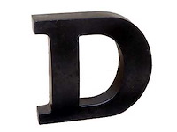 Quip & co 30cm metalen letter d (10x) - afbeelding 1 van  3