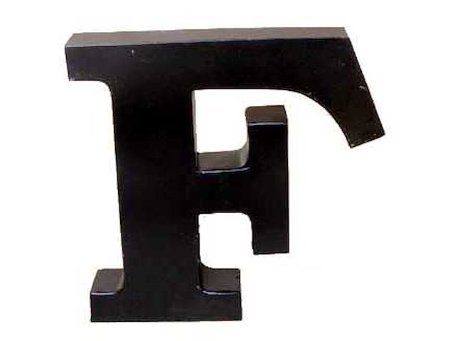 Quip & co 30cm metalen letter f (10x) - afbeelding 1 van  4