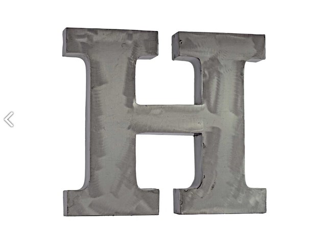 Quip & co 30cm metalen letter h (10x) - afbeelding 1 van  2